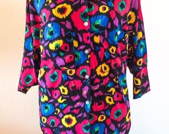Lu-Den Casuals Creation - Montreal, New York, Paris, Vintage Shirt from the 1980's. Made in Canada.