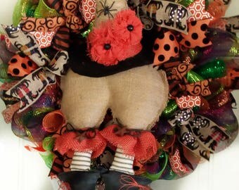 Halloween Wreaths for Front Door, Wicked Witch Deco Mesh Wreath, Halloween Wreath, Halloween Decorations, Halloween Decorations, Witch
