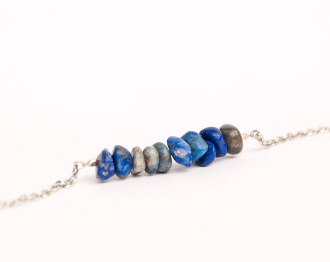 Lapis jewelry, Lapis lazuli jewelry, Lapis lazuli bracelet, Lapis lazuli bead bracelet, Sagittarius bracelet