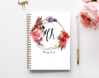 2018 Planner - 2018 Weekly Planner - Custom Planner - Journal - 2017 Diary - Custom Gift Large Planner Gift for friend Student Planner