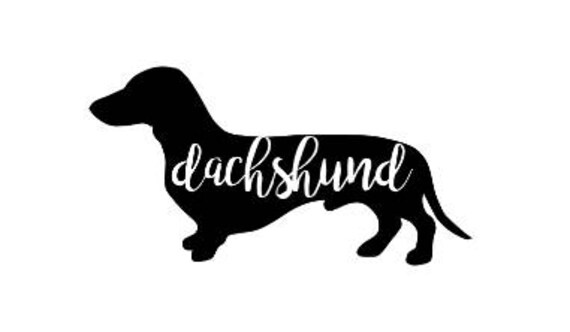 Dachshund Dachshund Decal Dachshund Sticker Dog Decal