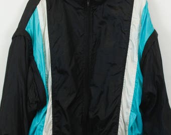 Vintage jacket, 90s windbreaker, 90s clothing, track jacket, 90s sportswear