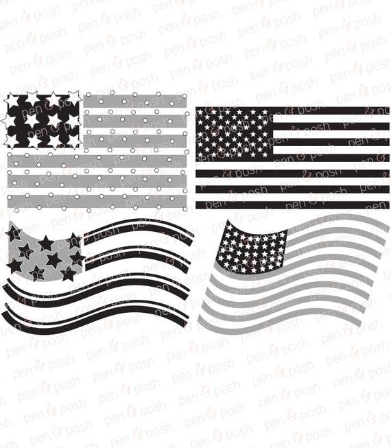 Flag SVG American Flag SVG Flag Dxf 4th of July SVG