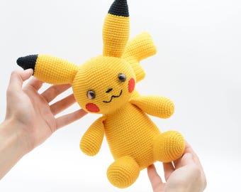 Crochet pikachu | Etsy