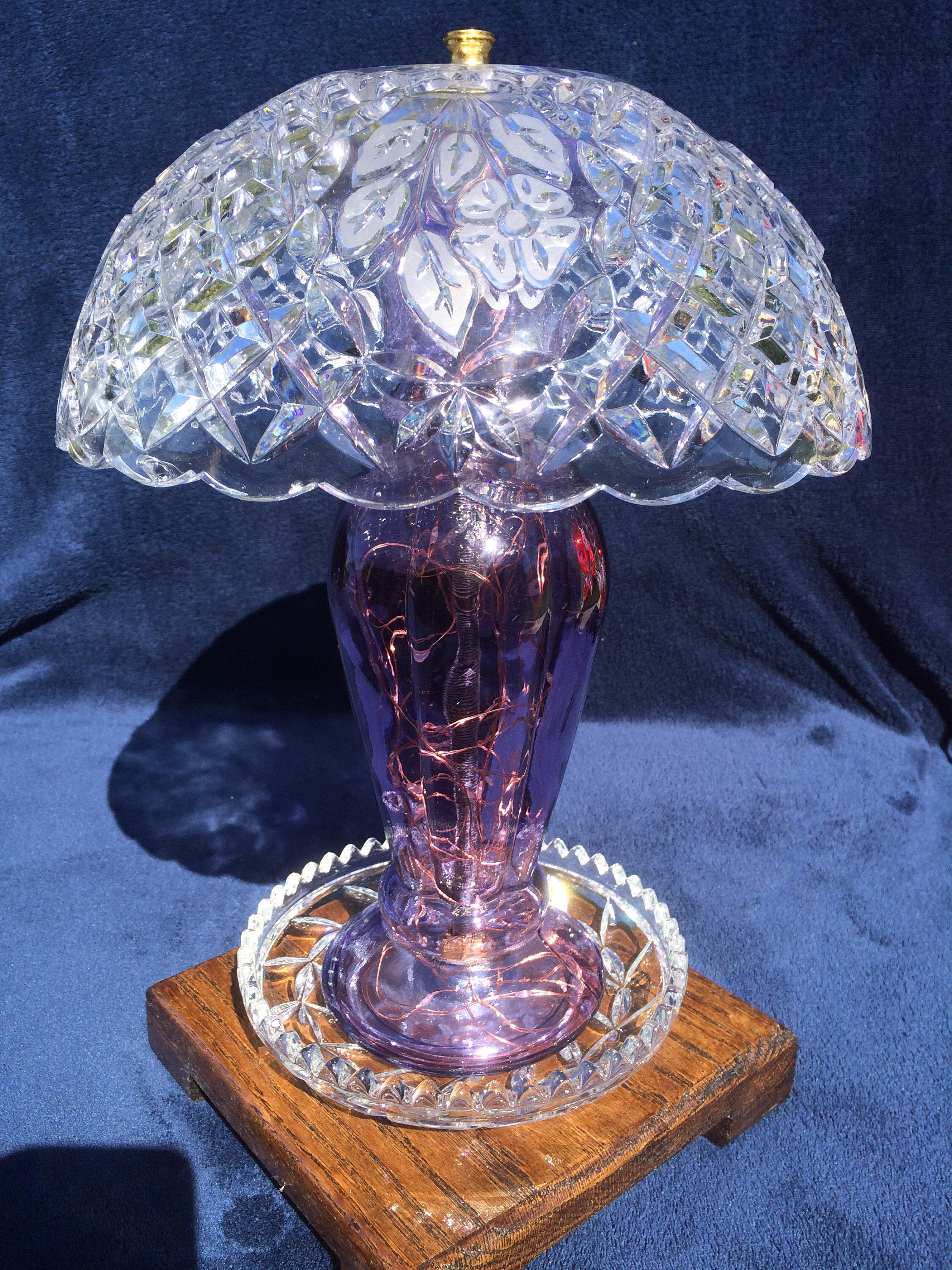Lighted Sculpture Home Decor Large Lighted Mikasa Crystal