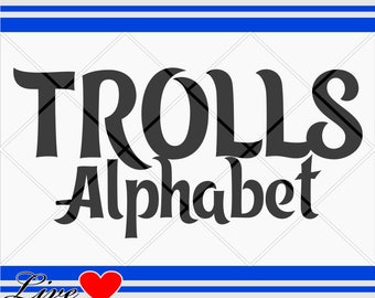 trolls svg, alphabet letters, svg fonts, disney svg, disney alphabet, trolls alphabet, font, barbie party,trolls font, trolls dxf, trolls