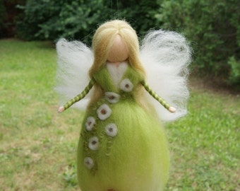 Wool Needle felted fairy Waldorf fairy Felted Doll Waldorf Inspired Ecofriendly Nursery Decor