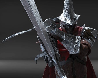 Abyss Watcher The Farron Knight Dark Souls 3 Legion Etiquette Wolfs Blood 9", 15" or 18" Statue 3D Print High Detail Hand Painted