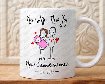 Grandparents mug, Pregnancy announcement, grandparents gift, gift for grandparents, grandma, grandpa,new baby,coffee mug