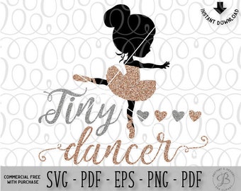 Tiny Dancer SVG, Ballet SVG, Ballerina svg, ballet cut file, ballerina cut file, ballet cut file, svg files, girl svg, baby svg