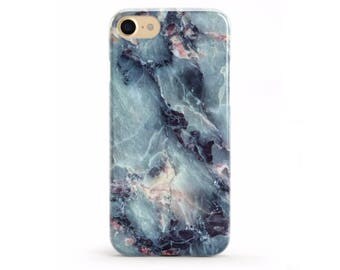 Marble iPhone Case Blue iPhone Case iPhone 7 Plus Case, iPhone 7 Case, iPhone 6 Plus Case, iPhone 6 Case, iPhone 8 Case, iPhone 8 Plus Case