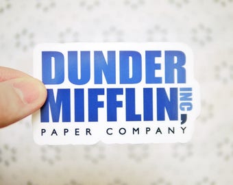 Dunder Mifflin Sticker - The Office Sticker - Michael Scott Dwight Schrute - Notebook Stickers - Popular Friends Stickers - Tumblr - S102