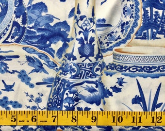 Fabri Quilt Blue Willow 112-23301 Cotton Fabric By the Yard