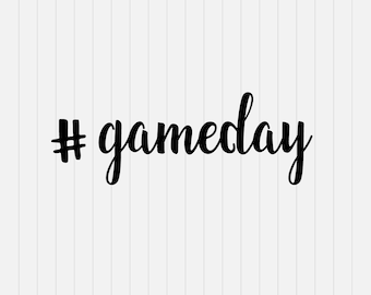 Game Day Svg - svg, dxf, eps, png, Pdf - Download - Cut File, Cricut Explorer - Silhouette Cameo