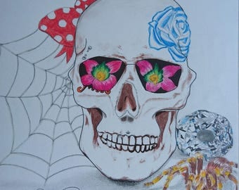 PORTRAIT | Skull Crâne coloré