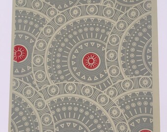 Africa - Silk screen print