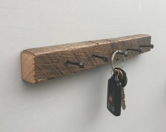 Key Holder Jewelry Hanger Rustic Wood Barn Board Rack Key Holder Jewelry Hanger Rustic Wood Barn Board Rack