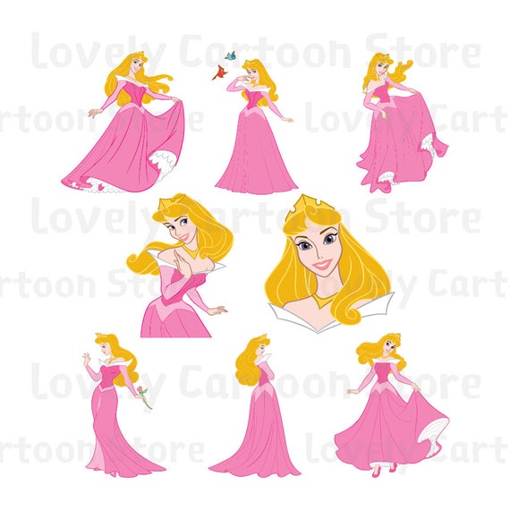 Download Princess Aurora Svg Eps Dxf and Png formats 8 Cliparts