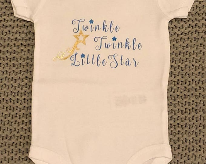 Twinkle Twinkle Little Star Baby Onesie