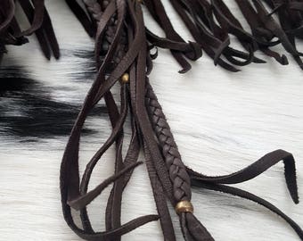 African Native American Style DEERSKIN Leather Panties, Fringe Booty Shorts, Tribal Primitive, Boho Leather Lingerie, Sexy Festival Clothing