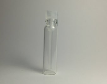 20 1 ml glass vials w/stoppers FREE SHIPPING!!