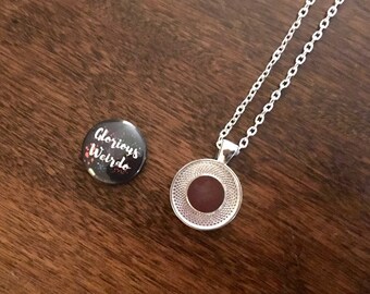 Magnet Pendant, Interchangeable Necklace, Fandom Jewelry, Wynonna Earp, Steven Universe, Supernatural, Supercorp, Supercat, Nerdy Gift Geeky