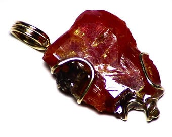 Wulfenite jewelry | Etsy