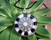 Orgone Pendant - Onyx - Mandala - Root Chakra Healing Lightworker Jewellery - Positive Energy - Healing Jewelry - Large
