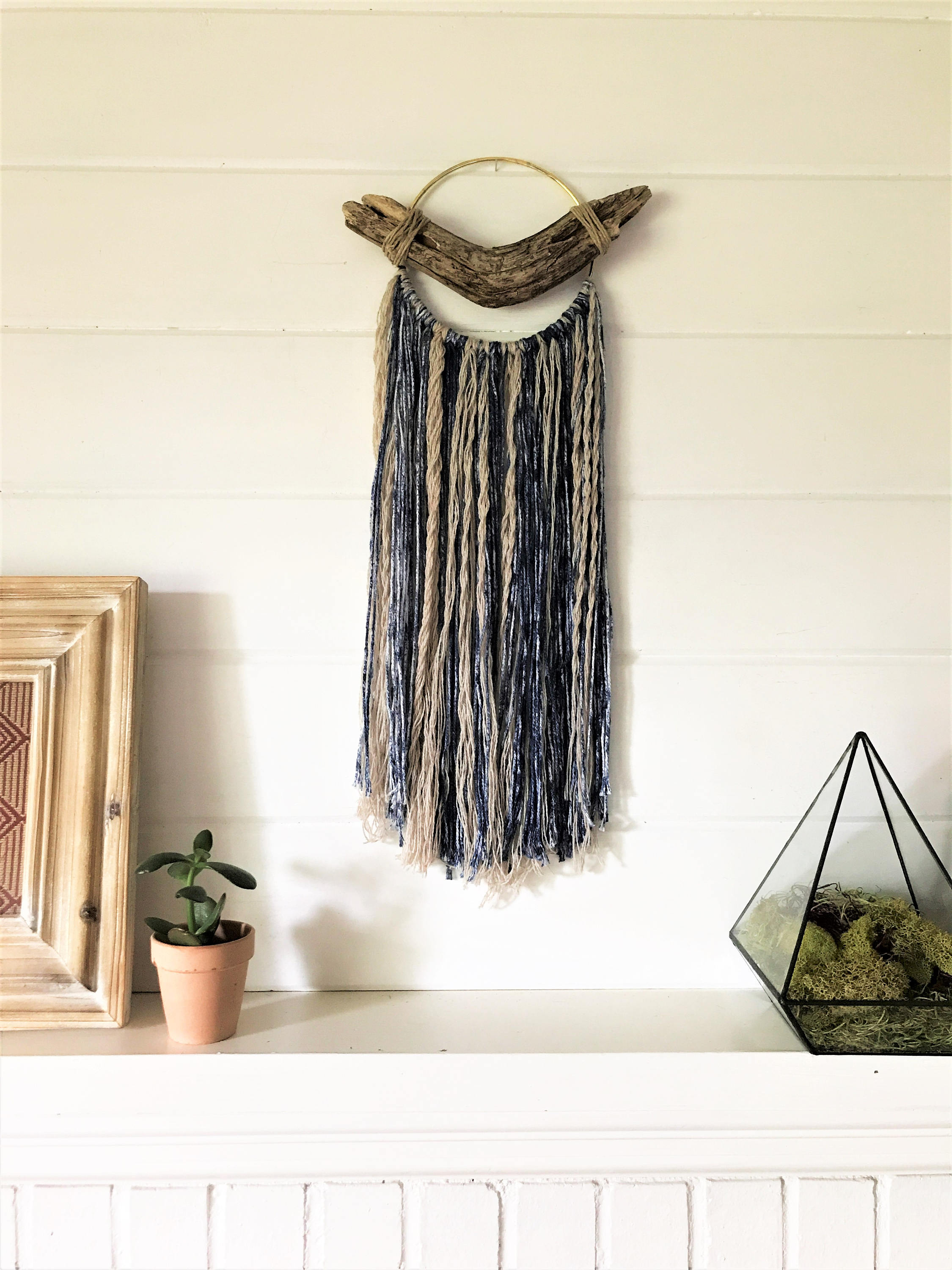 Modern Dream Catcher With Driftwood Modern Dream Catcher With Driftwood