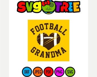 Football Grandma SVG Football Grandma Shirts Football SVG Football Grandma SVG Cricut Files Silhouette Files Football Mom Shirts Grandmother