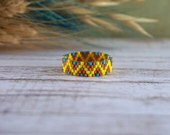 Solitaire ring Gold ring Thin band ring Delicate ring Thin ring Womens ring Everyday ring Amber ring Yellow jewelry Bronze ring