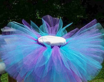 Purple and Teal Tutu, Mermaid Tutu, Birthday Tutu, Peacock Tutu, Mermaid Costume, Peacock Costume, Halloween Tutu, Tutu, Cake Smash Tutu