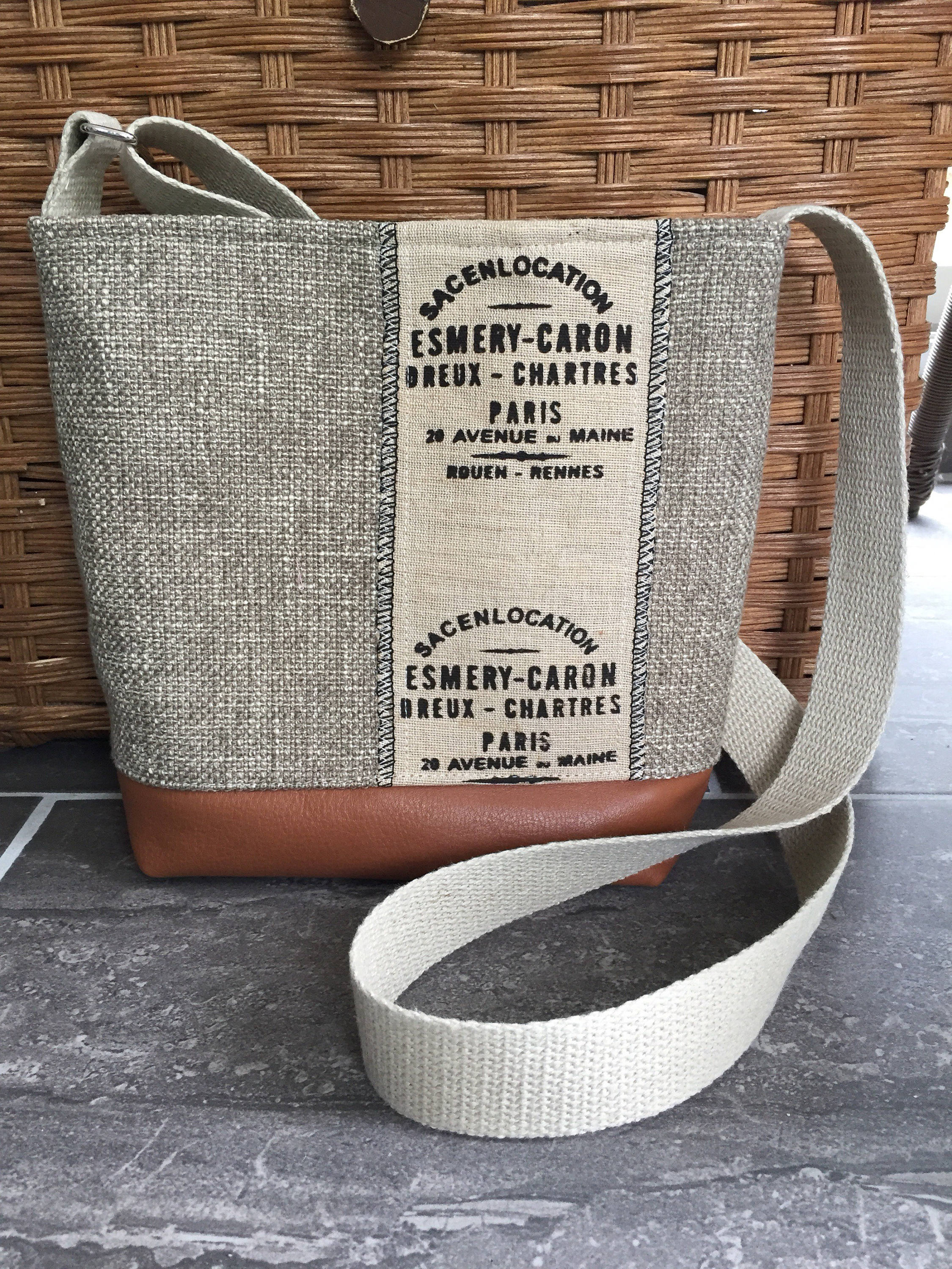 Crossbody bag Hip Bag Small Messenger burlap crossbody bag