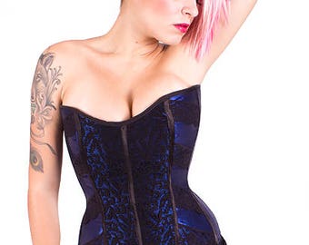 Romantic Overbust Corset. Litmus, Classic, Edwardian, Victorian Corset. Sexy and Erotic Lingerie Perfect for Waist Training & Tightlacing