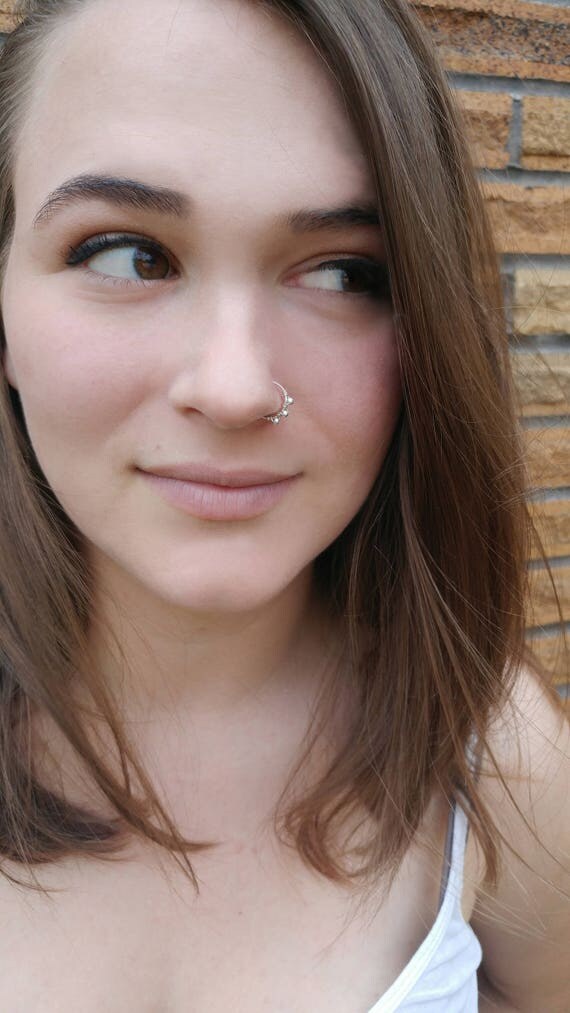 Nose Ring 20 Or 22 Gauge Sterling Silver Nose Ring Hoop   Il 570xN.1308996713 1vb6 