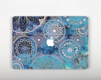 Blue Mandala MacBook Skin MacBook Blue Mandala Sticker MacBook Decal Laptop Skin Laptop Sticker MacBook Air Mandala MacBook Pro US3007