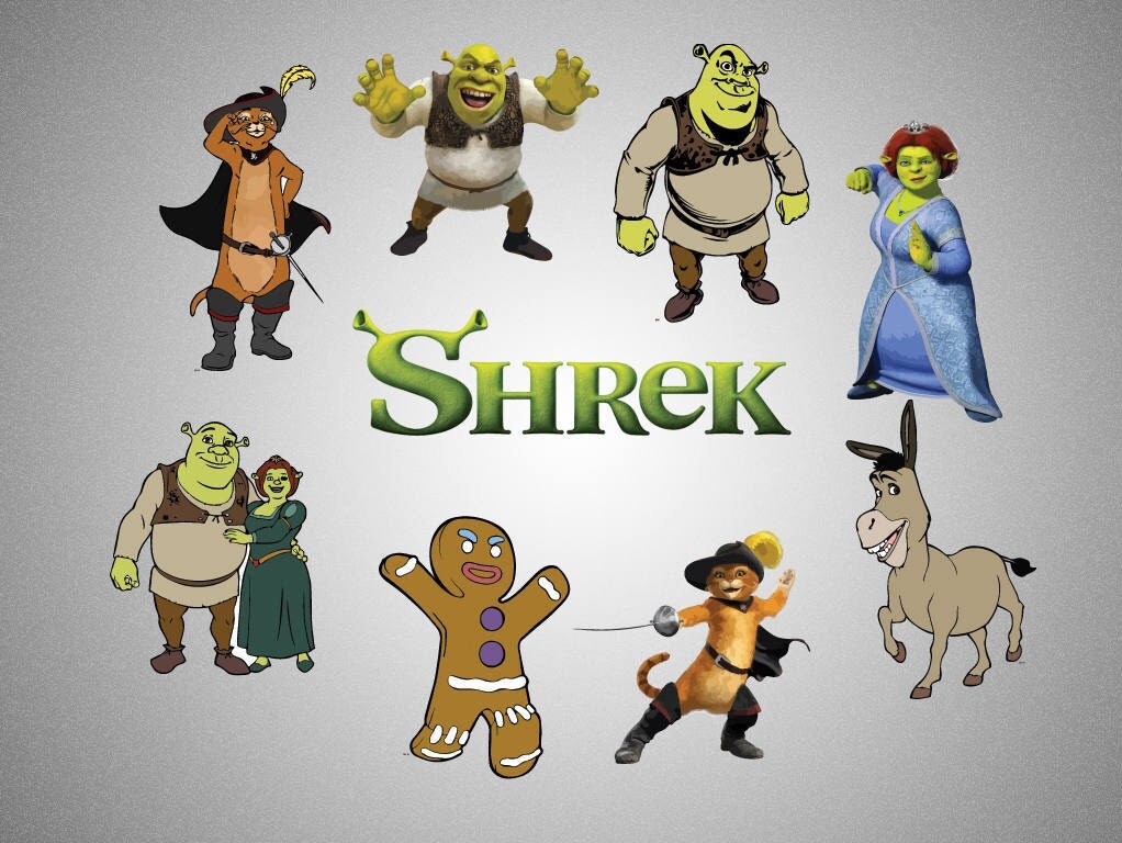 Shrek png 300 ppi jpg printables instant download