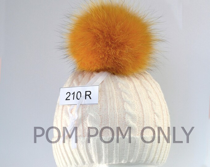 6" FOX POMPOM! Keychain, Quality Fur Pom Pom, Real Fox Fur, Orange Pom Pom, Pom Pom for Hat, Fox Pom Pom, Real Fur, Children, Bag Charm
