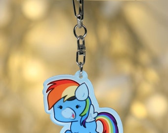 Wonderbolt Rainbow Dash Keychain Charm