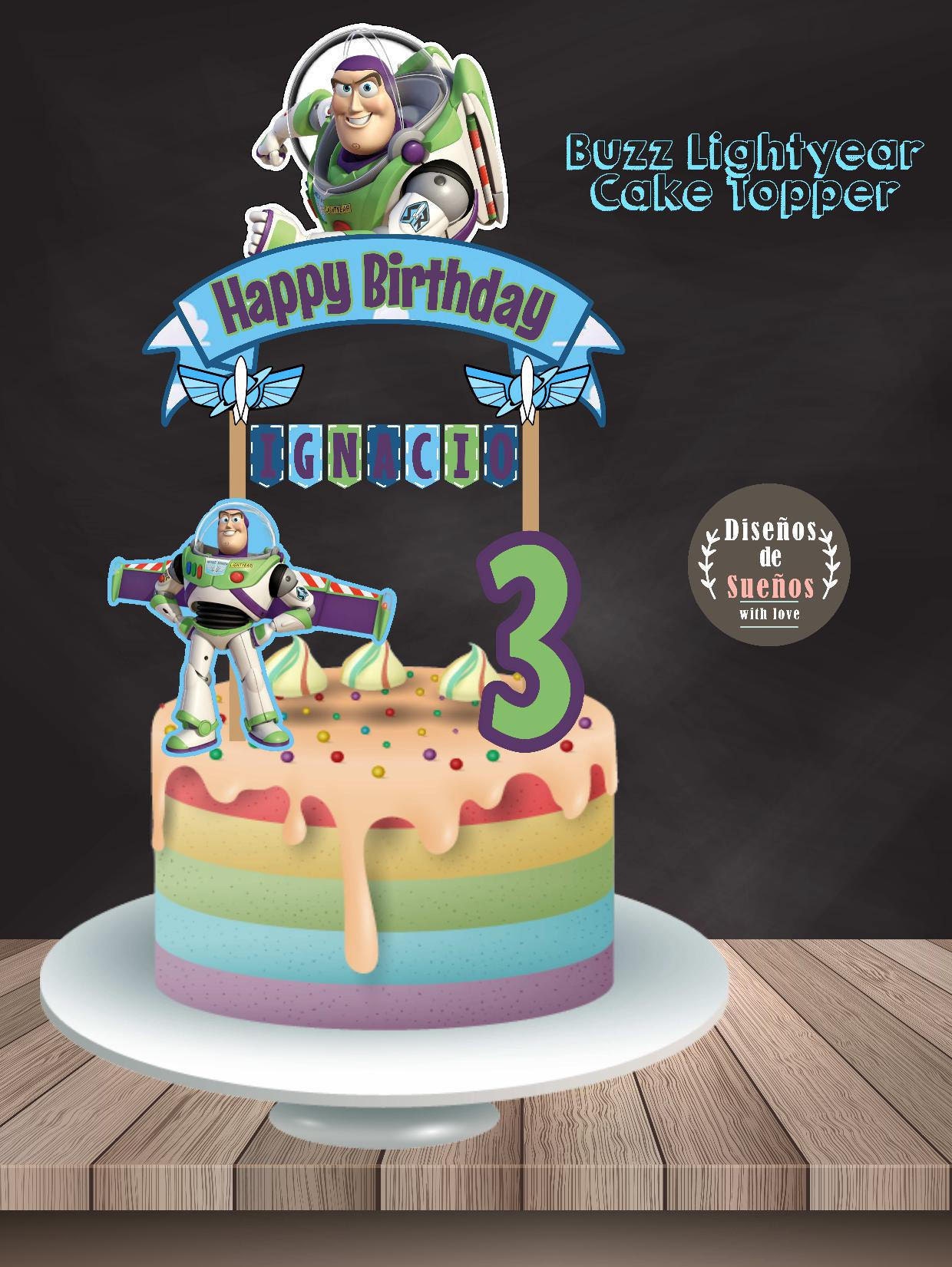 Buzz Lightyear Cake Topper Toy Story Cake Topper Buzz