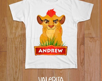 Lion Guard Birthday Shirt, lion guard Iron on, personalized shirt Lion Guard, Lion Guard Party Supplies, Birthday Boy Girl Shirt