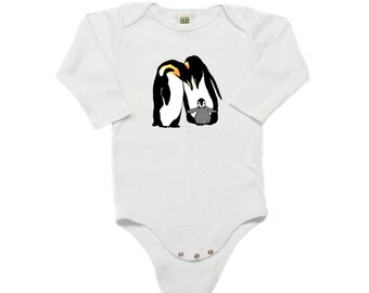 Penguin Family Organic Infant Long Sleeve One Piece (NY)