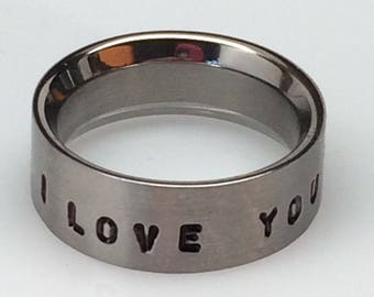 I love you ring | Etsy