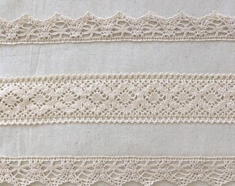 Quilters Squares, 14 x 14 inches, Calico, cotton lace, home made, craft projects