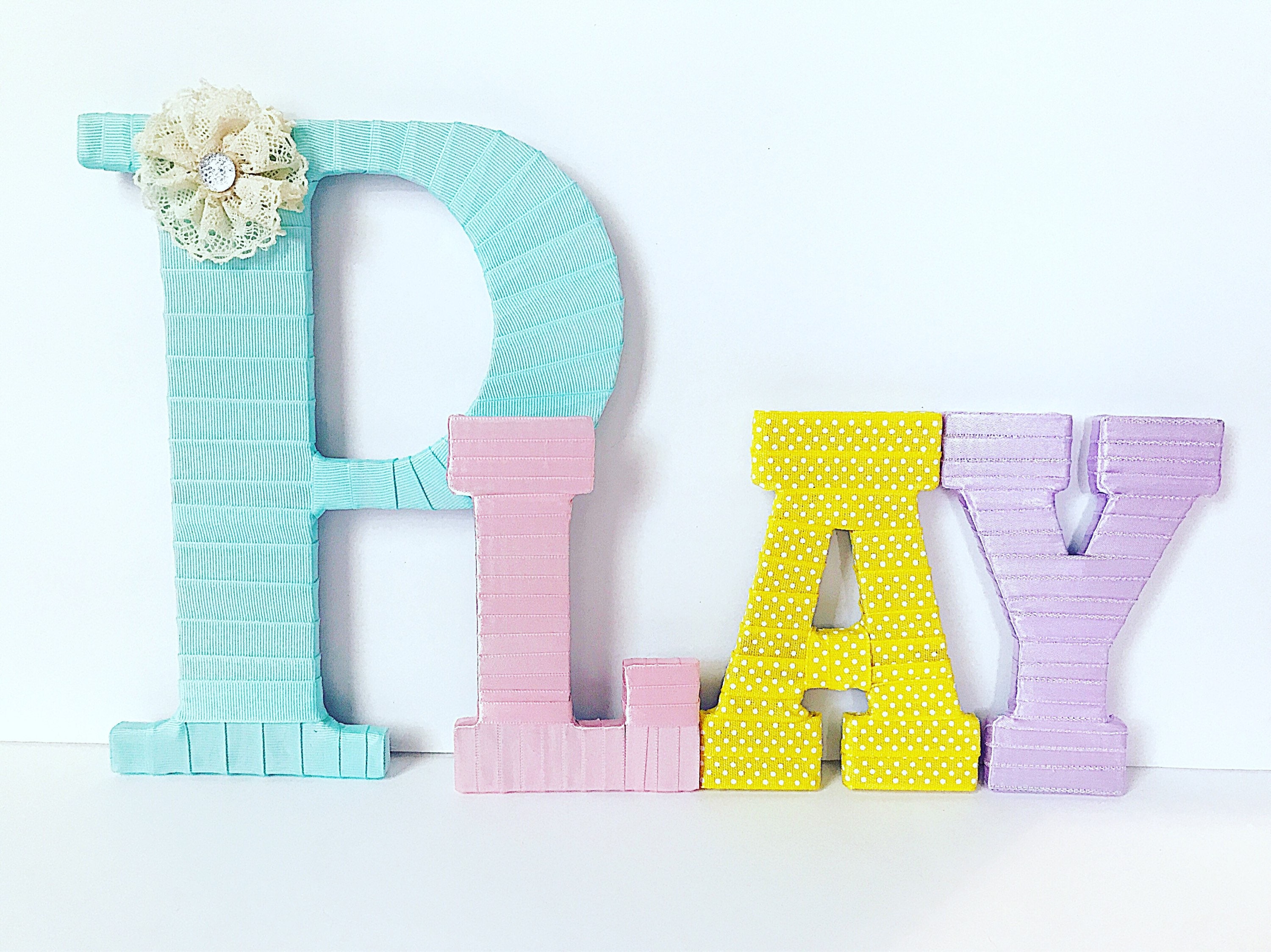 Playroom Letters Kids Wall Letters Playroom Wall Decor Wall