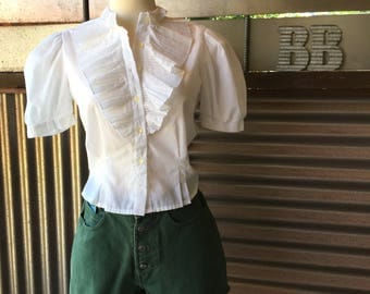 Vintage Prairie Blouse S
