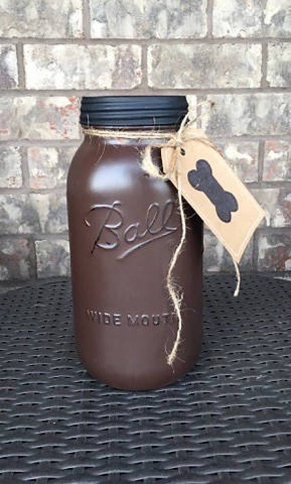 mason jar dog treat storage rustic decor dog treat jar dog