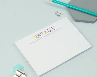 SUMMER SALE A6 Notepad - Name Notepad - Personalised Hashtag Notepad - Mini Notepad - Colourful - Organiser -