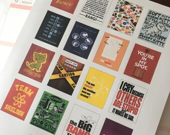NEW! Printable Big Bang Theory Boxes for Planners