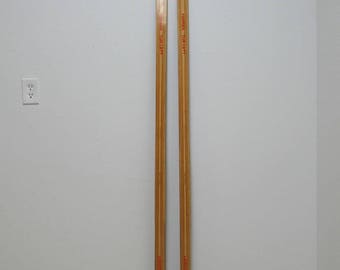Vintage Toppen Wood Snow Skis Norway